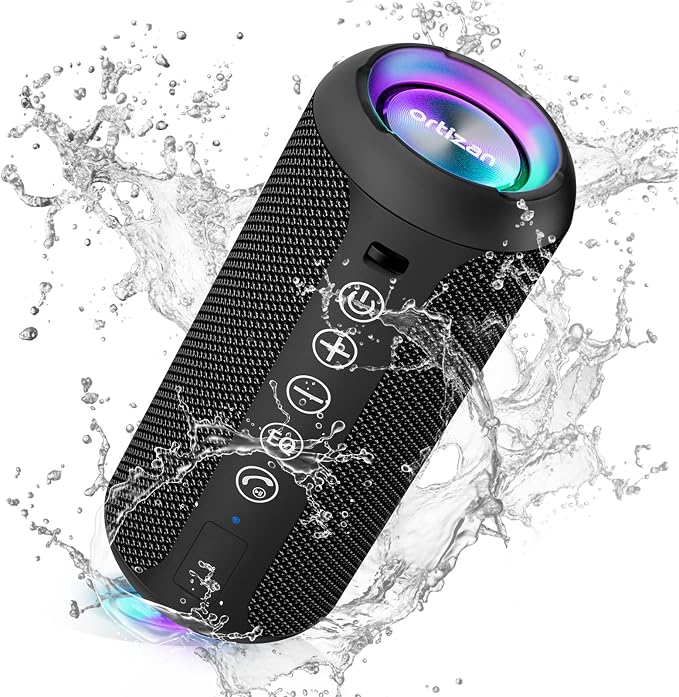 Ortizan X10 Portable Bluetooth Speaker (1st Gen), IPX7 Waterproof, Wireless