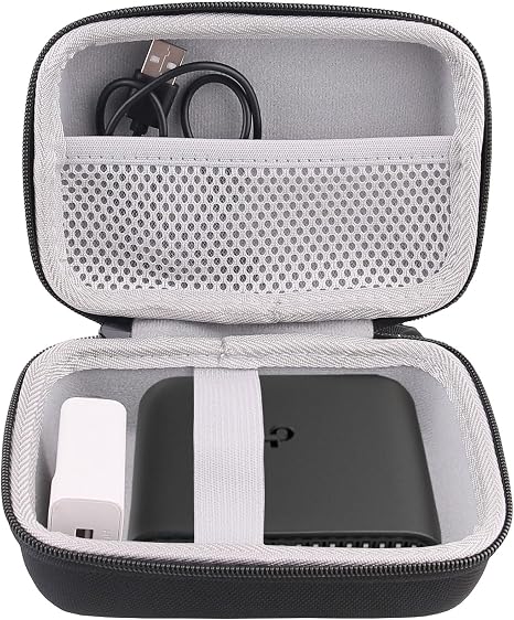 Hard Case Compatible with TP-Link Ultra-Portable Wi-Fi 6 AX1500/AX3000 Travel Router TL-WR1502X/WR3002X,Fits USB Cable and Power Adapter (Box Only)