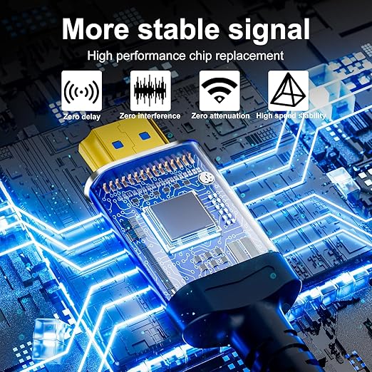 Fiber Optic hdmi Cable 100 ft,18Gbps 4k Ultra high Speed Support 4K@60Hz(4:4:4 RGB) HDR10,HDCP2.2,eARC,3D,CEC Unidirectional Active 2.0 Cord,Shielding Interference,Slim and Flexible