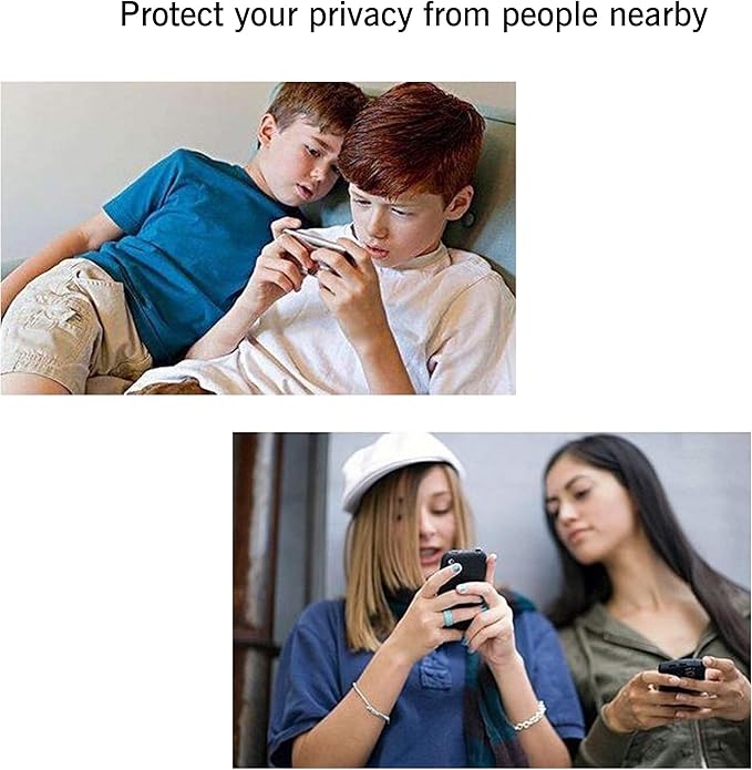 Ailun 2Pack Privacy Screen Protector for iPhone 12 [6.1 inch] + 2 Pack Camera Lens Protector, Anti Spy Private Tempered Glass Film,[9H Hardness] - HD