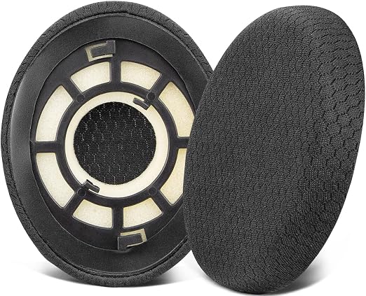 SOULWIT Mesh Earpads for Sennheiser RS120/HDR120/TR120 - Black