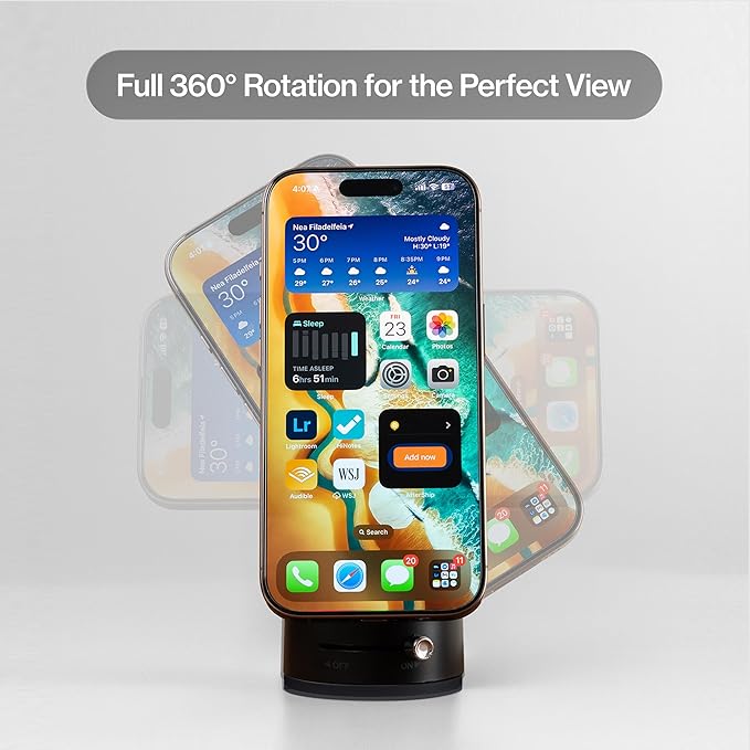 Statik HyperMount®(Gen 2) Vacuum Phone Mount Magnetic Phone Holder, Vacuum Seal Car Phone Mount, Use on Any Surface, Compatible with Apple MagSafe, Magnetic Rings Included for Android Devices, 5 Pack
