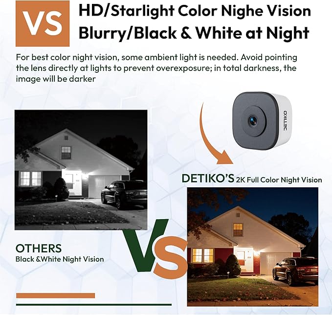 2K Window Camera,2.4G WiFi Only,Smart Window Security Camera with AI Motion Detection,Starlight Color Night Vision 911 Emergency Support,US Cloud Storage,24/7 Recording,Easy & Quick Install