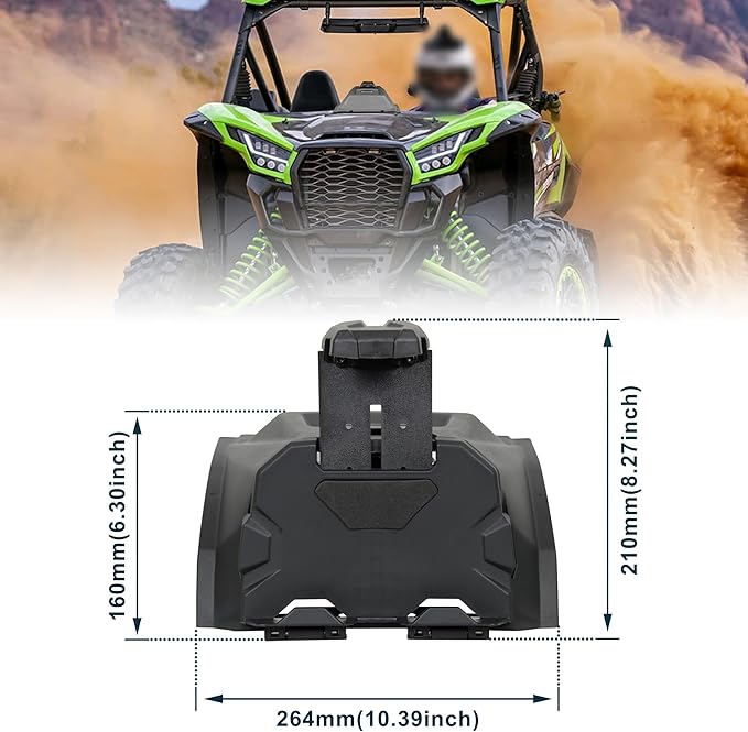 Electronic Device Holder for Teryx KRX 1000 2020-2025, Ipad GPS Mounts Tablet Holder with Storage Box Organizer Tray for Kawasaki Teryx KRX 1000 Accessories