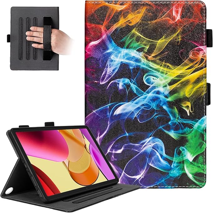 Dteck for Amazon Fire Max 11 Tablet Case 11" (13th Generation) 2023, PU Leather Shell TPU Back Cover Fold Stand Case with Auto Sleep Wake, Adjustable Viewing Angles, Cute Folio Slim Case, Colorful