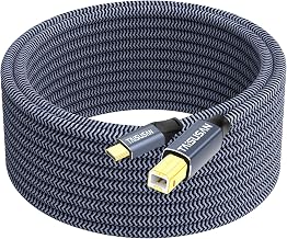 USB C Printer Cable 15ft, Compatible With Keyboard, MacBook Pro/Air, Printers and Scanners - USB B to C MIDI Cable