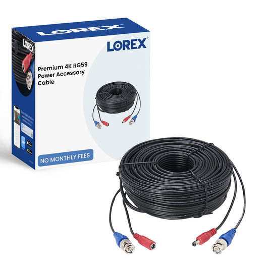 Lorex Premium 4K RG59 Power Accessory Cable