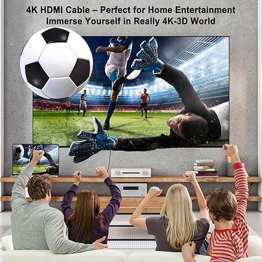 6 FT HDMI Cable 20-Pack, 4K HDMI to HDMI Cable 6FT Multi-pack,Shielded HDMI 2.0 Cords 6FT with 4K@60Hz,2k@165/144Hz,HDCP 2.2, HDR, ARC & CL3 Rated | for Laptop, Monitor, TV PS5, PS4, Xbox, Soundbar