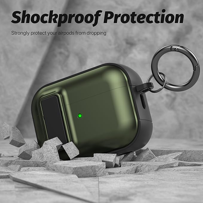 Valkit Compatible Airpods Pro 2nd/1st Generation Case with Cleaner Kit, Secure Lock Airpods Pro 2 Case Cover Magnetic Ready, Shockproof Protective Case for Airpods Pro 2nd/1st Gen(2023/2022/2019)