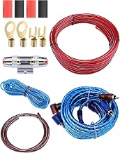 IZTOSS 10 Gauge amp Wiring kit, 1500W Car Audio Subwoofer Amplifier Installation Kit AMP Wiring Fuse Holder Wire Cable Kit - Image 1