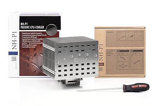 Noctua NH-P1, Passive CPU Cooler - Fanless Heatsink for 100% Silent Cooling