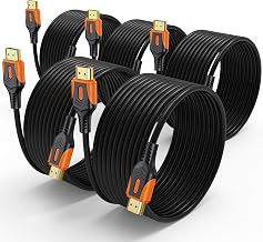 4K HDMI 2.0 Cable, 15FT, 5-Pack, 18Gbps, CL3 - Image 1