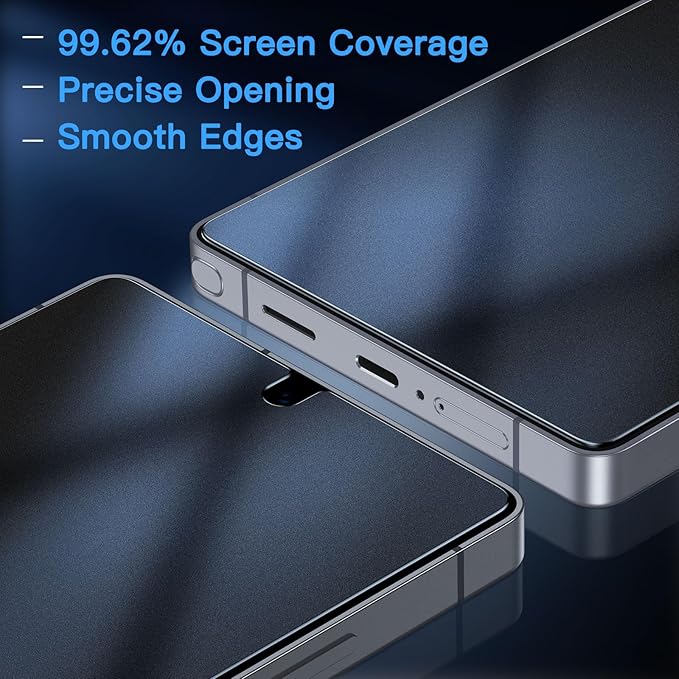 Uyiton for Samsung Galaxy S25 Ultra Matte Privacy Screen Protector - Anti-Fingerprint Anti-Spy Shatterproof Full Coverage Case Friendly 9H Tempered Glass Screen Cover, 2 Pack
