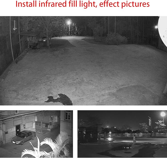 IR Illuminator for CCTV Security Cameras,12V ir Light 20 LED Infrared Illuminator Lights, Rainproof, Automatic Switch at Night (20-lamp IR Illuminator)
