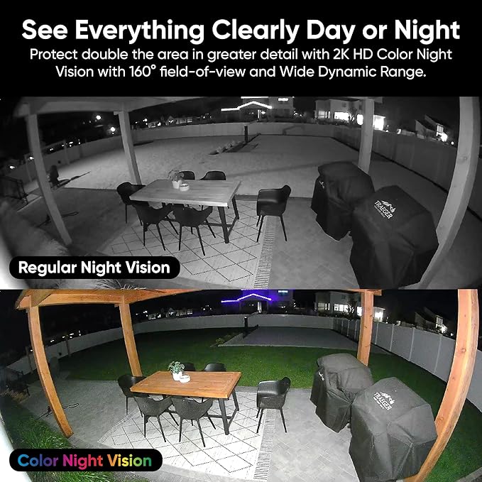 2K HD Outdoor Light Bulb Security Camera 2-Pack with 360 View Night Vision and Motion Detection