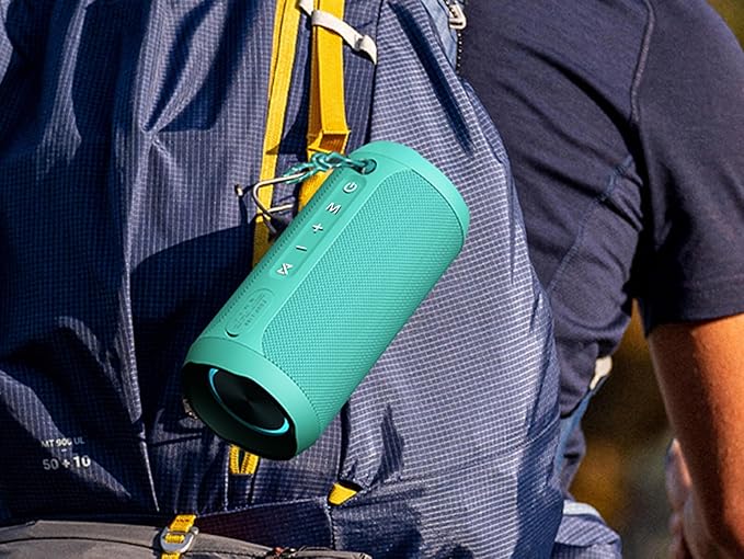 EDUPLINK Bluetooth Speaker IPX7 Waterproof Wireless Speaker with 20H Playtime TWS Stereo Pairing Portable Outdoor Speakers for Beach Camping Travel Gifts for Men Women Girls Boys Teens Dark Teal