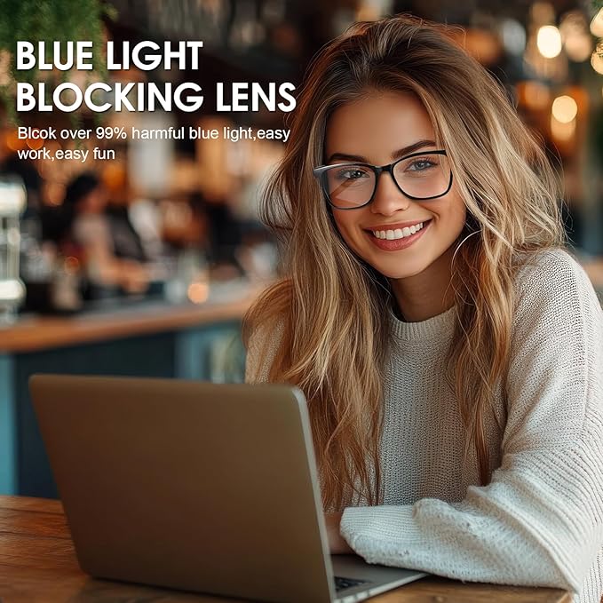 Smart Glasses for Men & Women, 2-in-1 Blue Light & Magnetic UV400 Sunglasses, Bluetooth 5.4 Glasses with Open-Ear Audio, Voice Assistant for Outdoor & Office