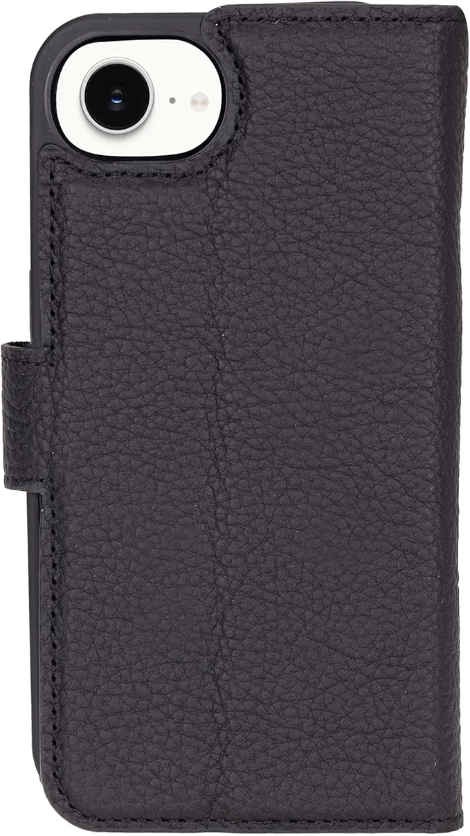BLACKBROOK Case for iPhone 17e/16e Wallet Case for Men and Women, Carter Full Grain Leather 2-in-1 Set for MagSafe Charging, Cash, ID and 4 Card Slots with RFID