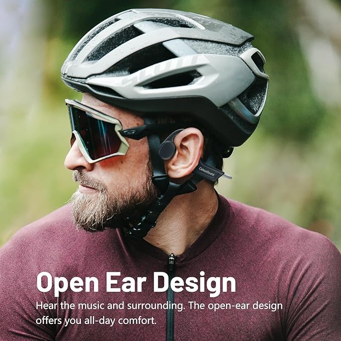 CelsusSound Bone Conduction Headphones,Upgraded IPX7 Waterproof Wireless Earbuds,Open Ear Headphones Bluetooth 5.3 with Mic,10H Playtime for Running,Cycling,Hiking,Gym,Workout（Grey）