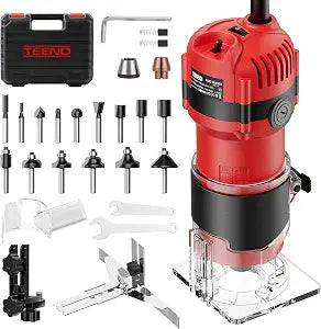 TEENO Router Tool, 1.25 HP 6.5 Amp Compact Wood Router Tool for Woodworking