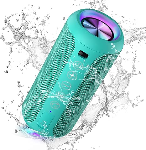 Ortizan X10 Portable Bluetooth Speaker, IPX7 Waterproof, Wireless, Teal