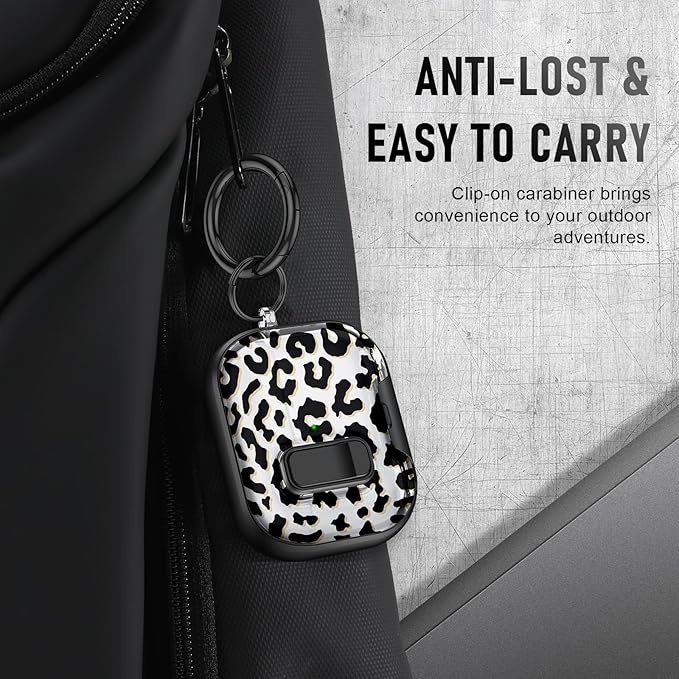 Compatible Airpods Pro 3 Case (2025) with Phone Stand & Cleaner Kit,Cute Soft Silicone Lock Clip Apple AirPods Pro 3rd Generation Case, Airpod Pro 3 Cover with Keychain for Women/Girls,Leopard Print