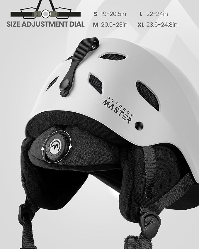 OutdoorMaster Kelvin Ski & Snowboard Helmet Set with Goggles for Men, Women & Youth