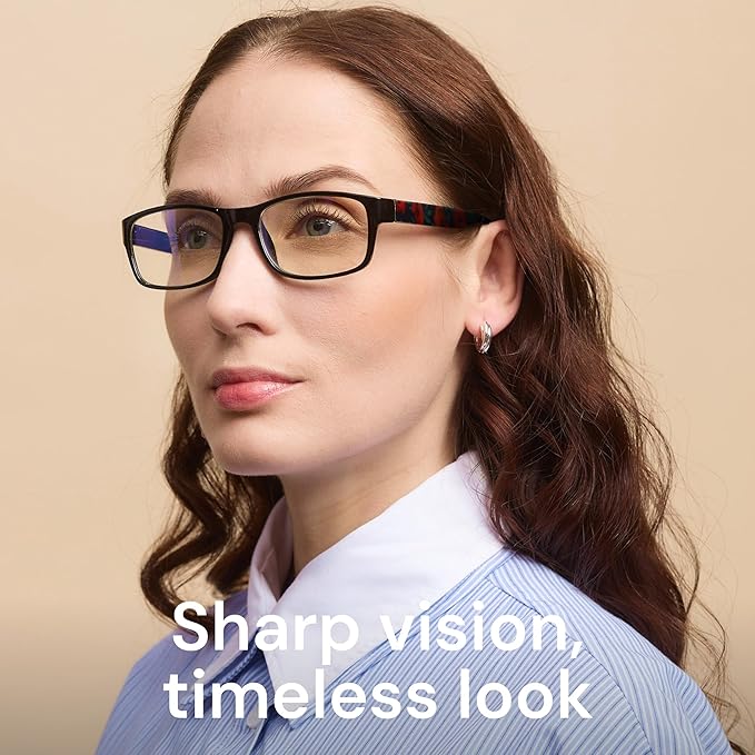 Gaoye Reading Glasses Blue Light Blocking, Spring Hinge Readers for Women Anti Glare Filter Lightweight Eyeglasses (A2-5 Pack Flower Vibes, 2.75)