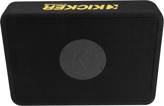 KICKER 50TCWC104 CompC 10" Subwoofer in Thin Profile Enclosure 4-Ohm
