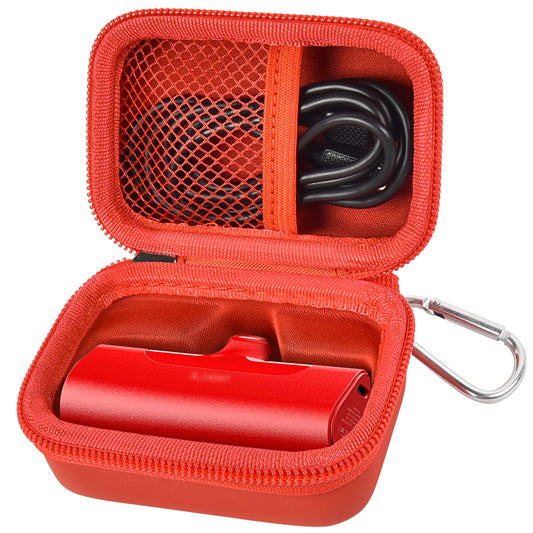 Portable Charger Power Bank Case for Swyop/for Feob/for Charmast/for JEJILL/for LanLuk/for VEGER/for iWALK/for Taegila/for Kuulaa and More Small Charging Battery Pack - Bag Only (Red)