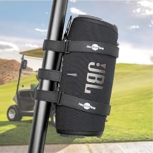 Big Portable Speaker Mount for Large Bluetooth Speakers with 12''-20'' Circumference, Waterproof Adjustable Strap Accessory Holder Fits UTV Golf Cart Bike or Boat Railing/Cross bar/Frame - Image 1