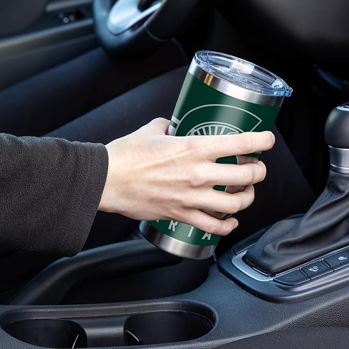 Rico Industries NCAA 20oz Stainless Steel Tumbler with Lid - Great For Coffee, Tea, Water or Cocktails