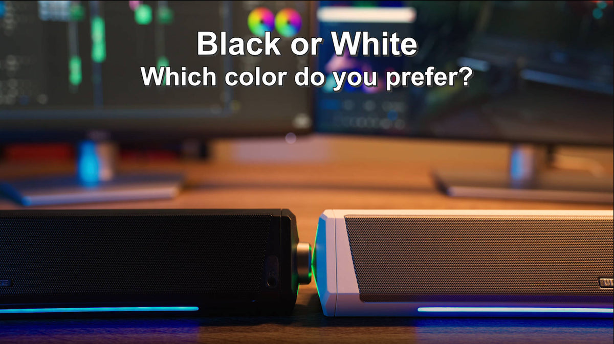 Bluedee Computer Speakers for Desktop PC, Bluetooth AUX Computer Sound Bar