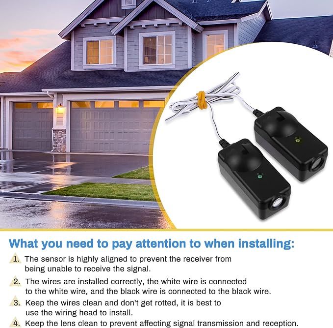 Garage Door Sensor for 41A5034, Garage Door Sensor Replacement for Craftsman Chamberlain Liftmaster Garage Door Sensors