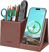 Pen Pencil Holder With Wireless Charger, Multifunctional Desk Organizer - Image 1