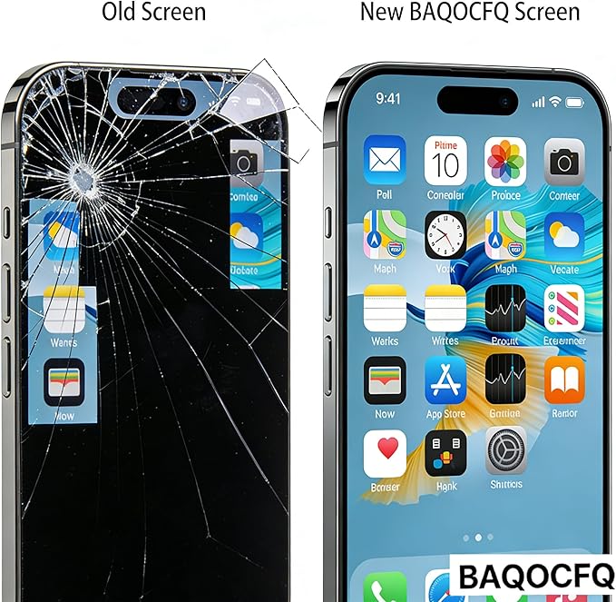 ?�Fixes System Pop-Ups??OEM-Grade Quality for iPhone 16 pro max Screen Replacement, 120Hz AMOLED High-Refresh Screen,6.9 inch 3D Touch OLED Display - Full Repair Kit Includes Tools,Waterproof Adhesive