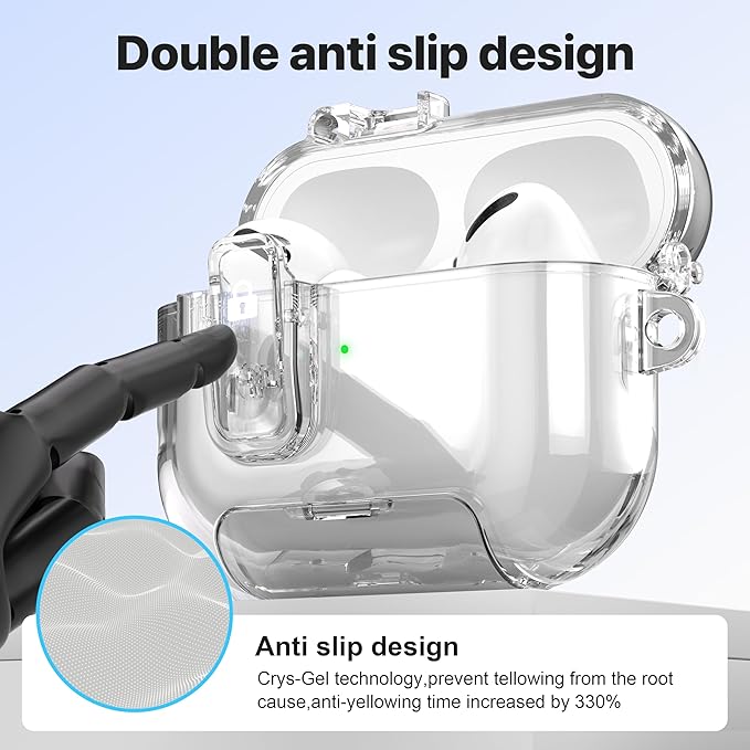 Valkit Compatible Airpods Pro 2nd Generation Case Clear, Soft TPU AirPods Pro 2 Case Transparent Protective Cover for Women Men Shockproof iPods Pro 2 Cases Skin for Airpods Pro 2 Charging Cases