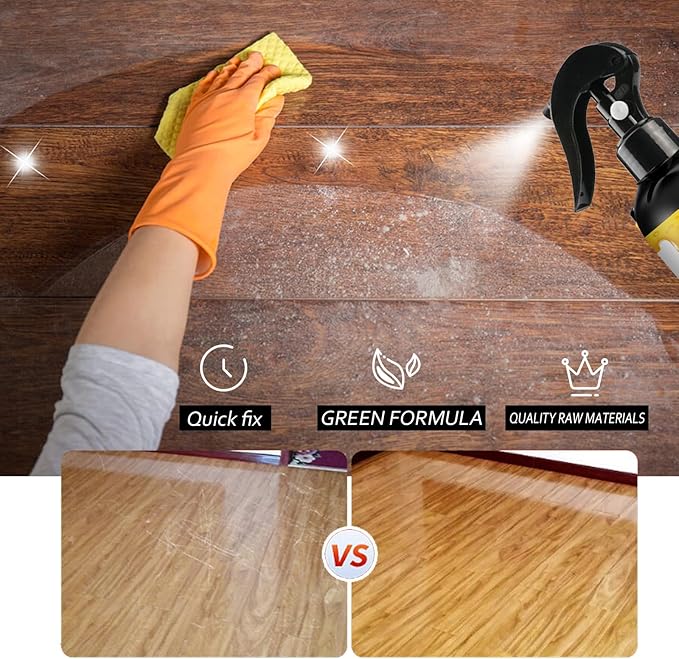 Natural Beeswax Care Spray & Restorer,120ml,Beeswax Cleaner Spray for Floors and Furniture,Polish and Cleaner Protective Conditioning Formula,Non-Toxic & Eco-Friendly (2PCS)