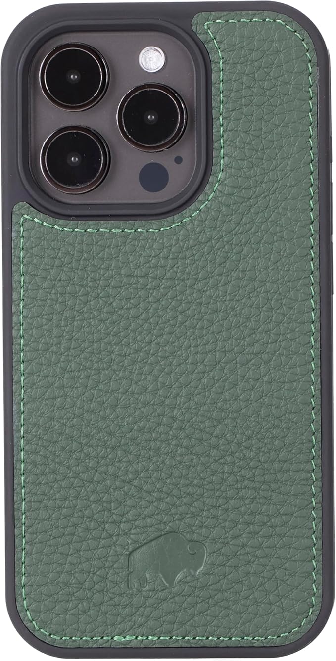 BLACKBROOK Case for iPhone 15 Pro Wallet Case for Men and Women, Carter Full Grain Leather 2-in-1 Set for MagSafe Charging, Cash, ID and 4 Card Slots with RFID, Compatible with iPhone 15 Pro