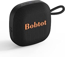 Bobtot Portable Bluetooth Speaker, IPX7 Waterproof, TWS Pairing, Black