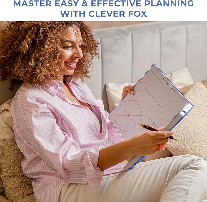 Clever Fox Planner PRO Dated (Jan 2026–Jan 2027) Weekly & Monthly Life Planner to Increase Productivity, Time Management and Hit Your Goals – Organizer, Gratitude Journal – A4 Size (Mystic Blue)