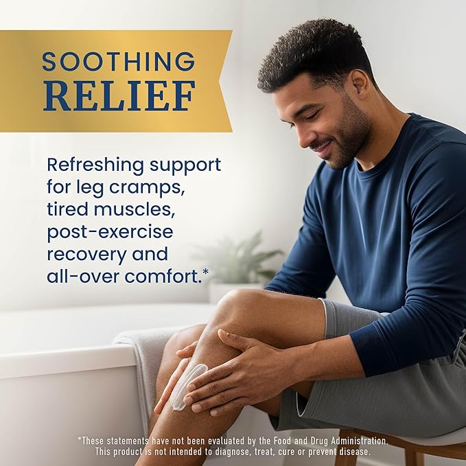 Magnesium Lotion to Relieve Muscle Cramps & Soreness | Calming & Recovery Support, Muscle Relaxation | Topical Magnesium Cream for Leg Cramps | Maximum Absorption | with Shea Butter | 8 fl oz.
