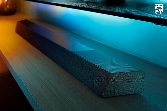 PHILIPS B8907 Soundbar 3.1.2 with Wireless Subwoofer, Dolby Atmos, Play-Fi Compatible