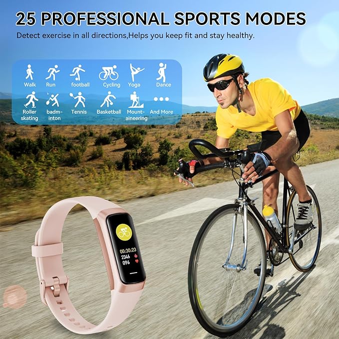 Fitness Tracker with 24/7 Heart Rate, Blood Oxygen Blood Pressure Sleep Monitor,20+ Sports Modes Smart Watches for Women/Men, Activity & Step Tracker Smart Watch for Android/iOS Phones