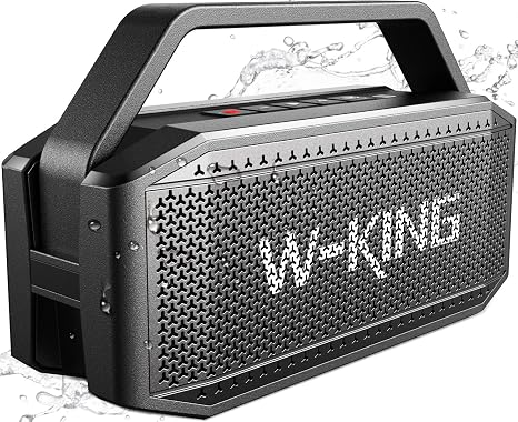 W-KING Bluetooth Speaker, 100W Peak Outdoor Portable Loud Speakers Wireless