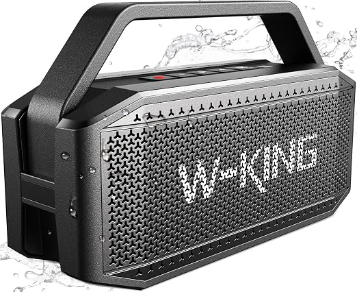 W-KING Bluetooth Speaker, 100W Peak Outdoor Portable Loud Speakers Wireless