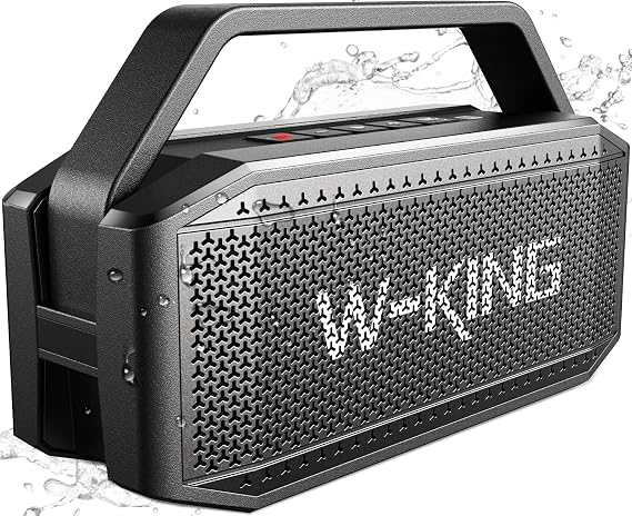 W-KING Bluetooth Speaker, 100W Peak Outdoor Portable Loud Speakers Wireless