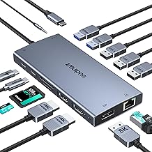 USB C Docking Station Dual Monitor Laptop Docking Station 2 HDMI 4K DP 8K - Image 1