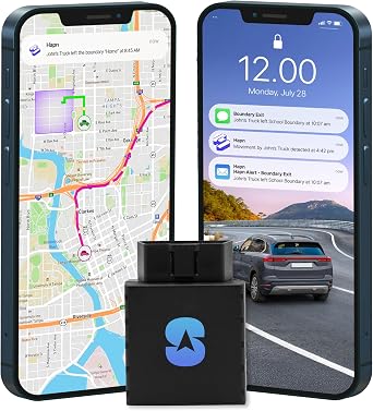 Spytec GPS Tracker for Vehicles, OBD Plug-in Car, Real-Time Anti-Theft