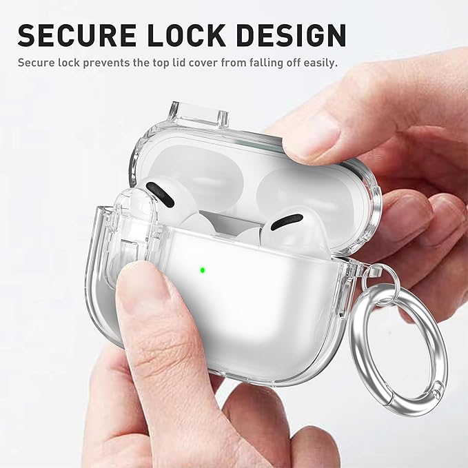 Valkit Compatible AirPods Pro Case, Clear with Cleaner Kit, Soft TPU Protective Cover, Shockproof, for AirPods Pro Gen 2/1st Gen